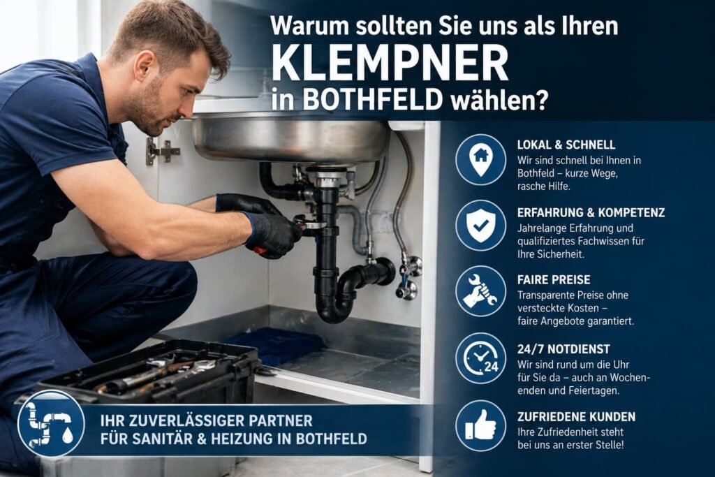 Professioneller Installateur repariert Abfluss unter der Spüle mit Werkzeug und Service-Icons