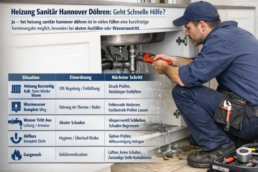 Klempner repariert Rohrleck mit schneller Hilfe und Notfallservice