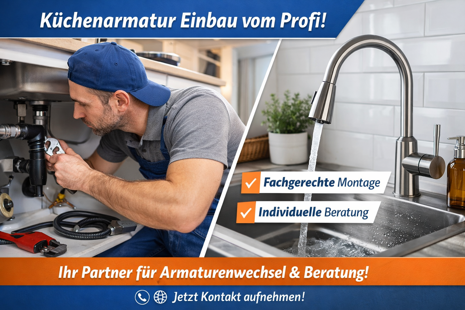 Kostenübersicht und Zeitaufwand für den Einbau spüle armatur