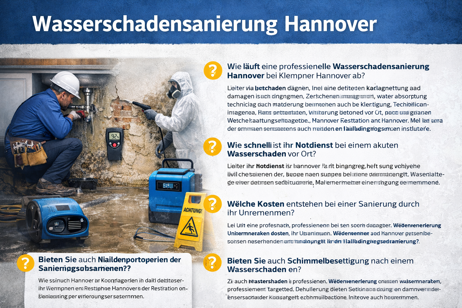 Modernste Technik im Einsatz: Effiziente Sanierung ohne zusätzliche Schäden