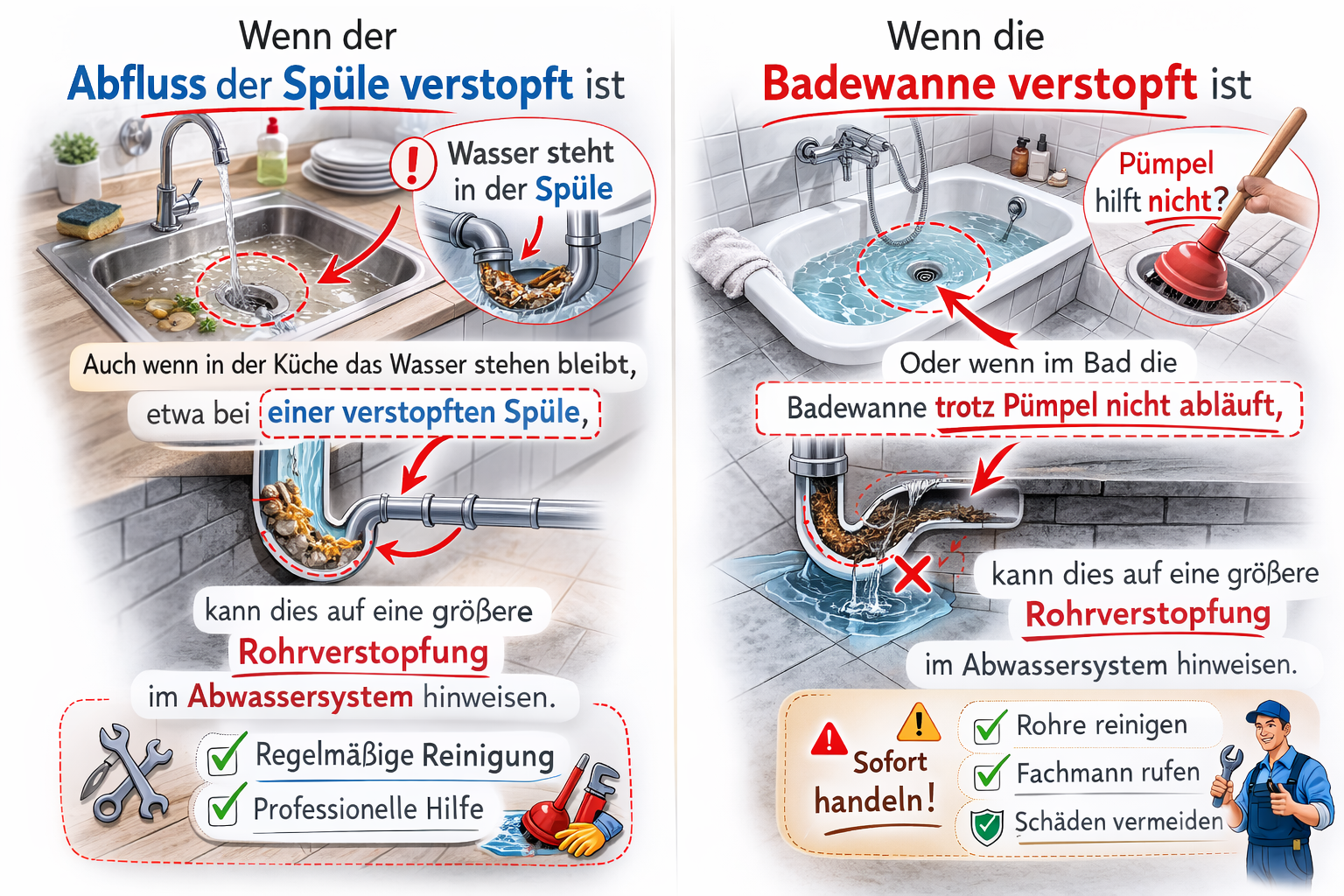 Warum professionelle Hilfe bei Toilettenverstopfung entscheidend ist