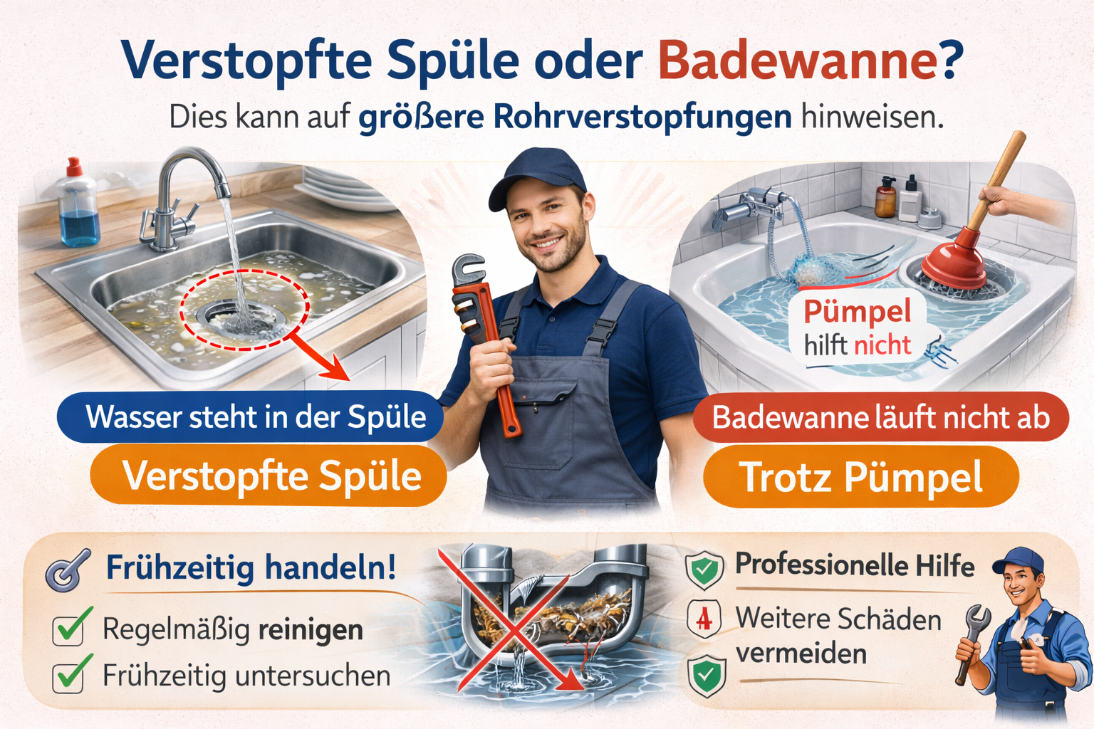 Verstopfte toilette hannover beheben – professionelle Rohrreinigung mit Garantie