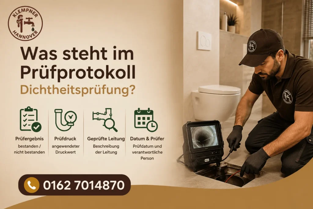 Techniker bei der Prüfung einer Rohrleitung mit moderner Kamera.