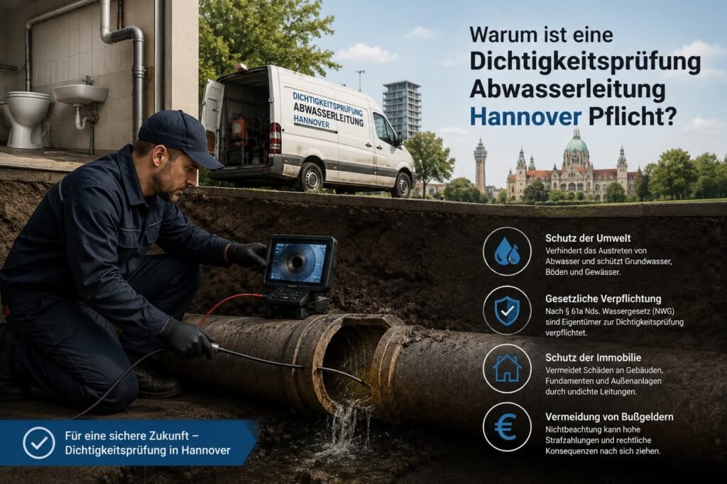 Moderne Rohrinspektion bei der Behebung eines technischen Problems in einer Abwasserleitung.