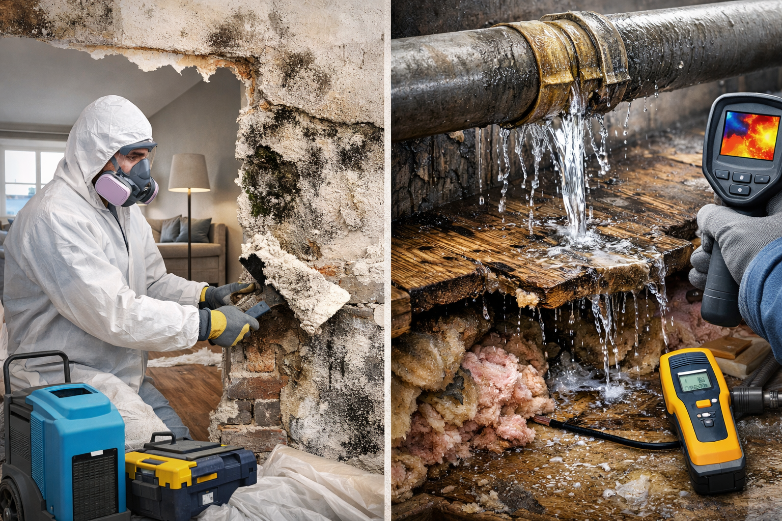Schimmel entfernen nach Wasserschaden: Moderne Methoden für langfristigen Schutz
