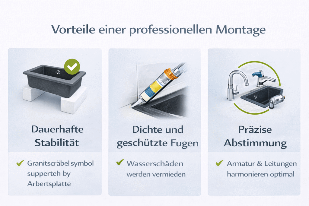 granit spüle einbauen