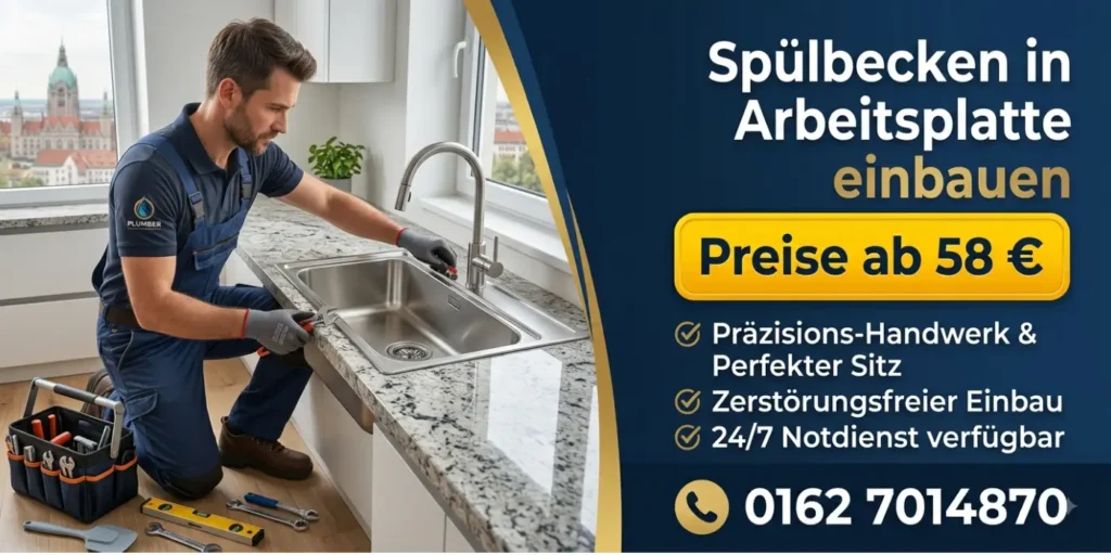 Spülbecken in Arbeitsplatte einbauen 