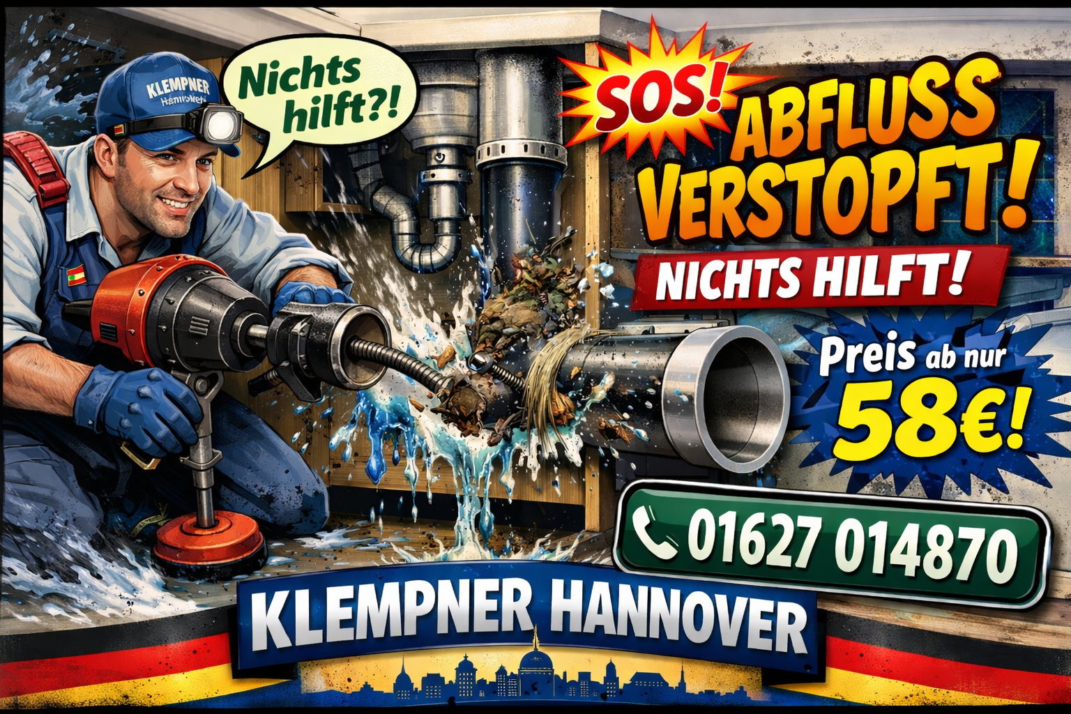 abfluss verstopft nichts hilft