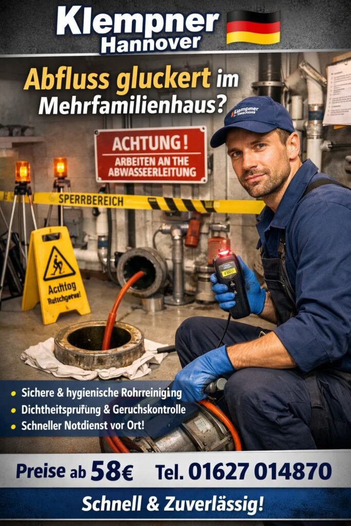 abfluss gluckert mehrfamilienhaus