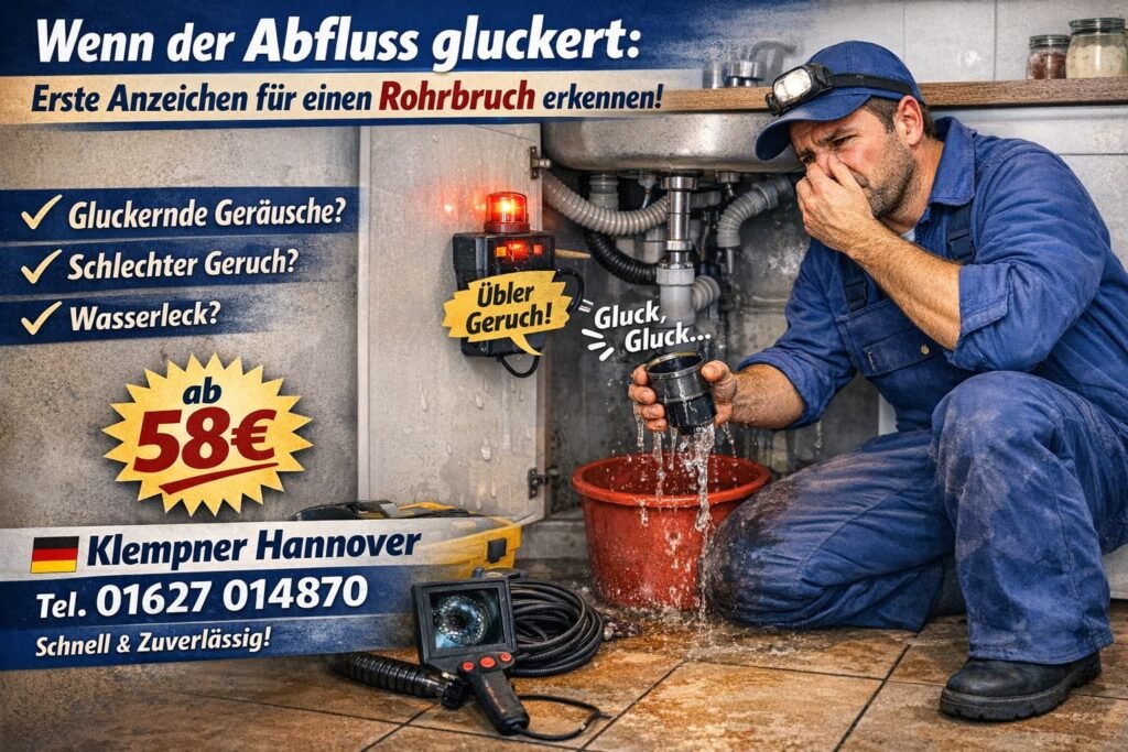 abfluss gluckert rohrbruch