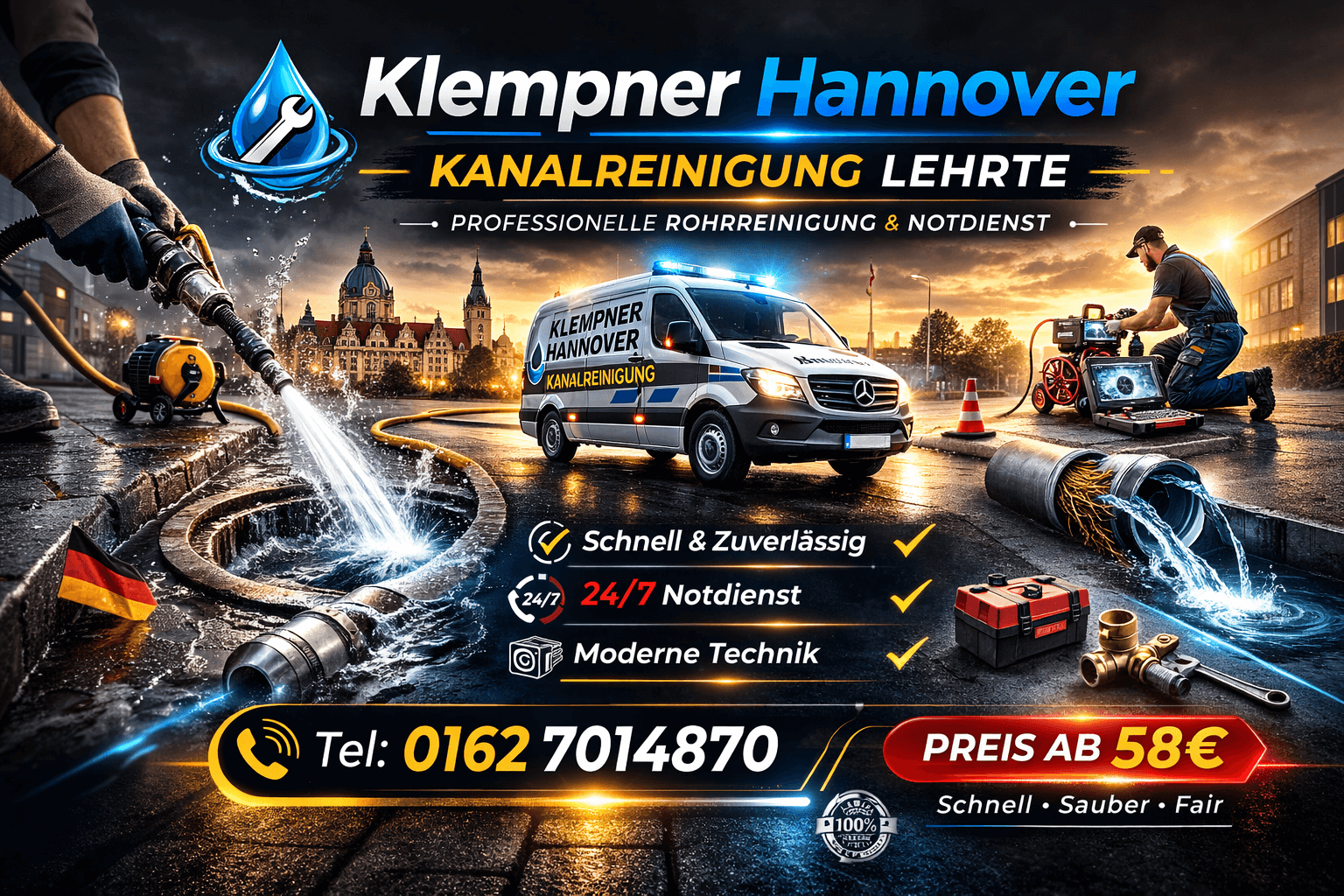 kanalreinigung lehrte