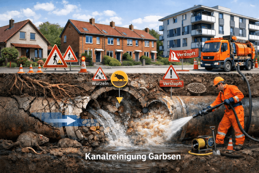 Kanalreinigung Garbsen mit Rohrverstopfung