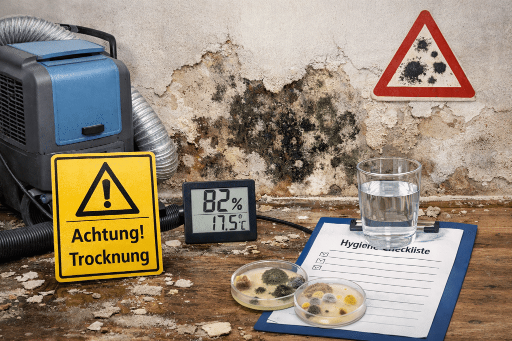 Wasserschaden: Schimmel und Hygiene nass