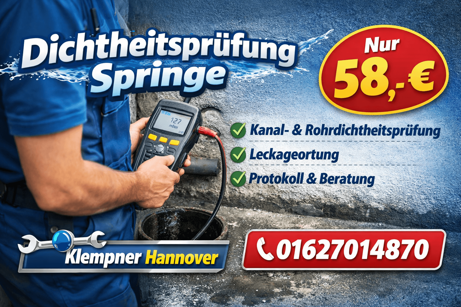 dichtheitsprüfung springe