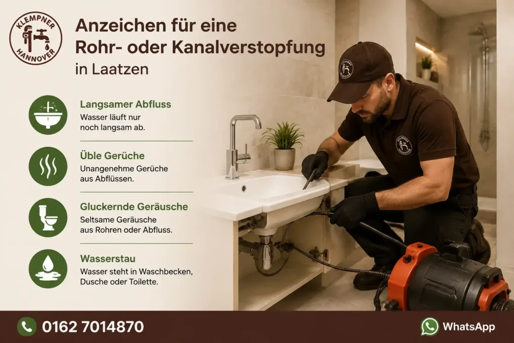 Installateur behebt ein Abflussproblem im Badezimmer