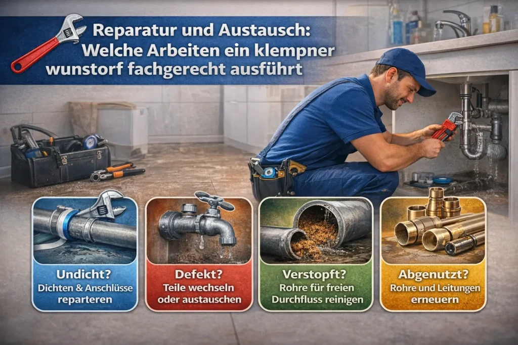 Reparatur und Austausch: Welche Arbeiten ein klempner wunstorf fachgerecht ausführt