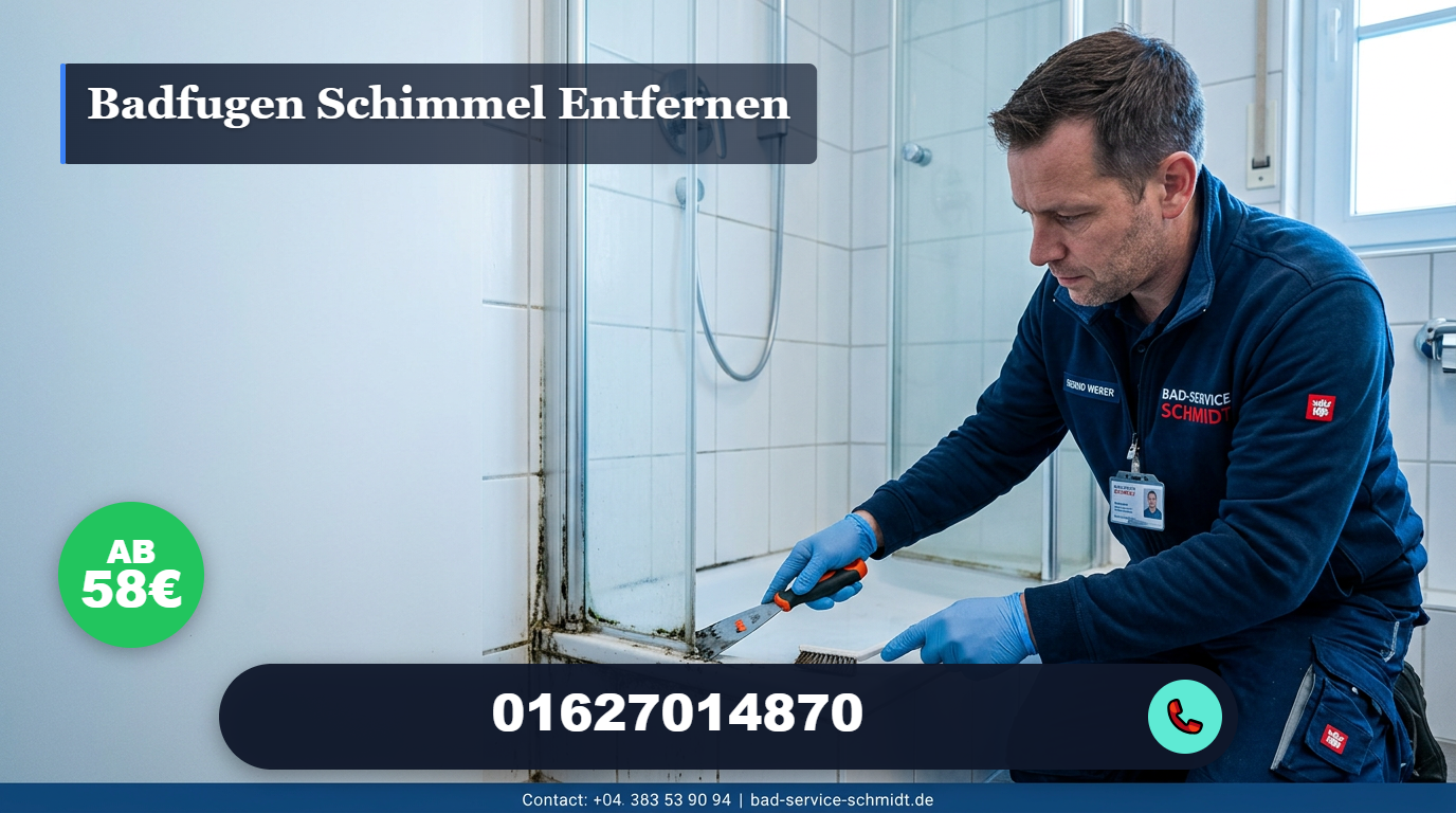 badfugen schimmel entfernen