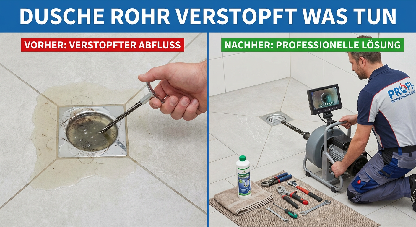 dusche rohr verstopft was tun