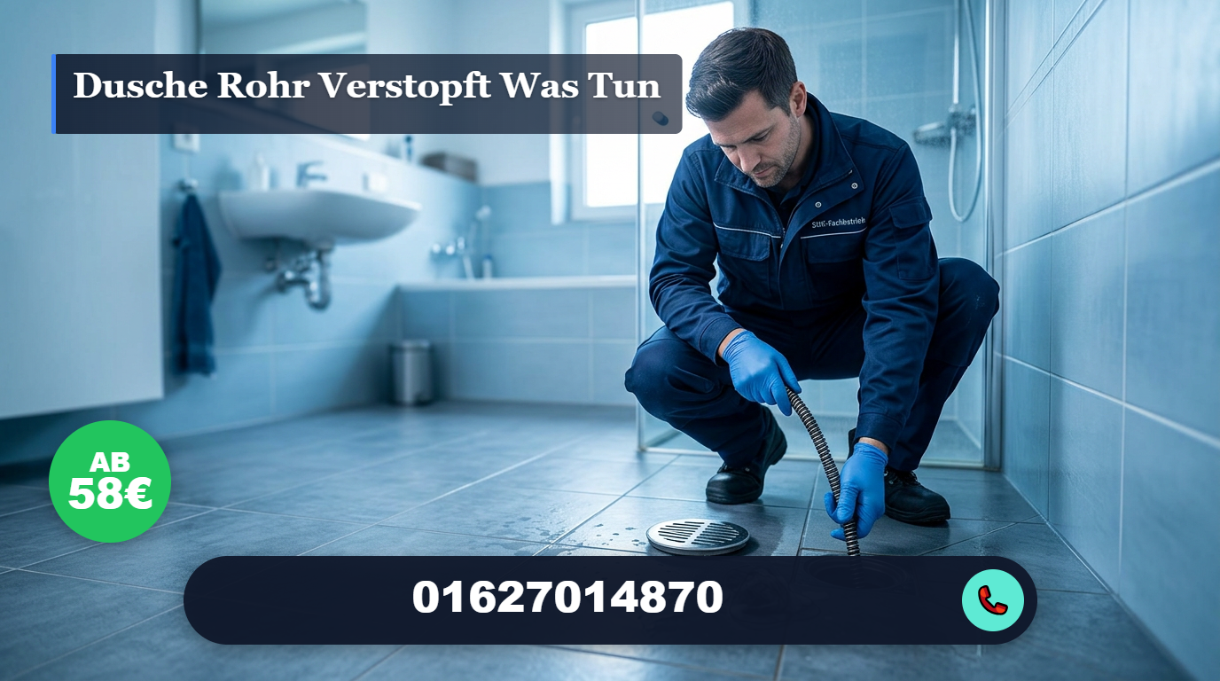 dusche rohr verstopft was tun