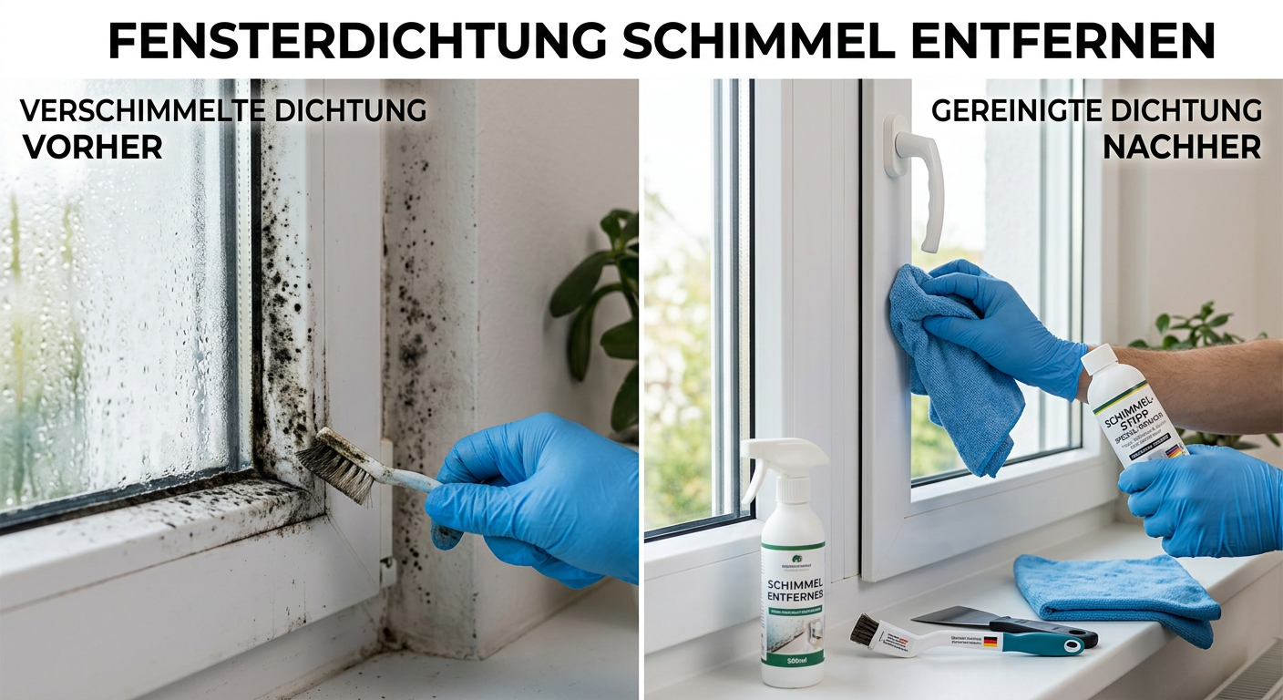 fensterdichtung schimmel entfernen