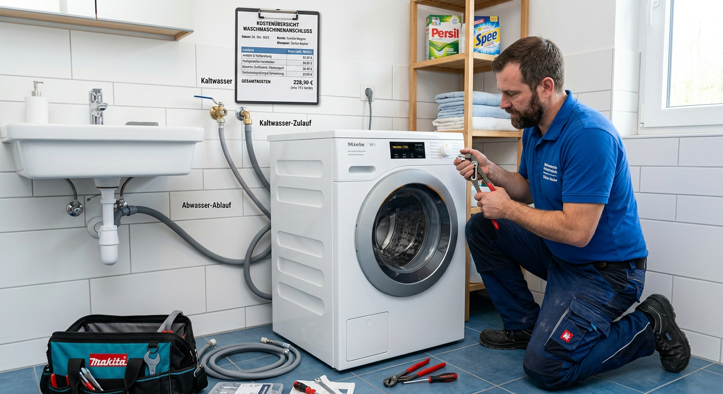 klempner waschmaschine anschließen kosten