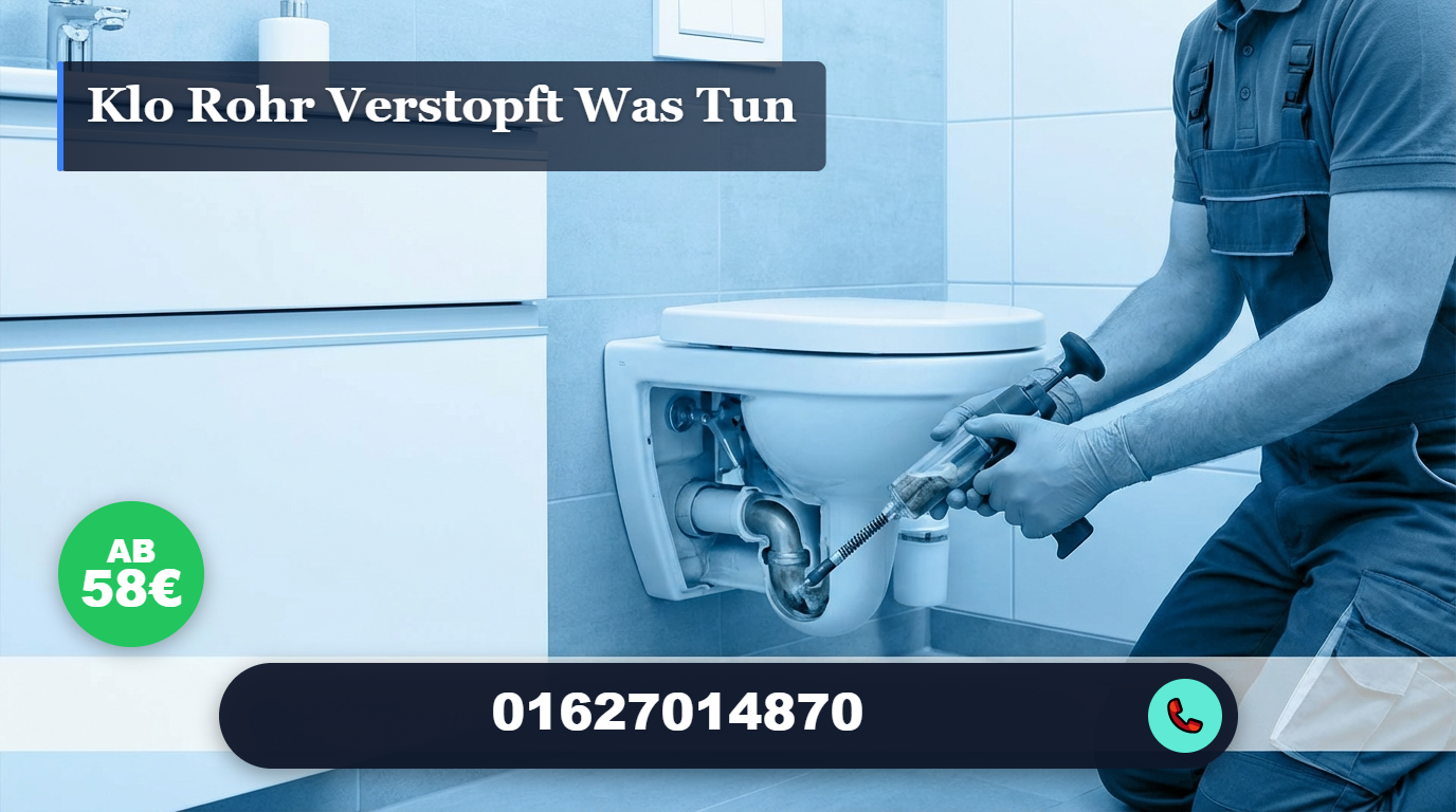 klo rohr verstopft was tun