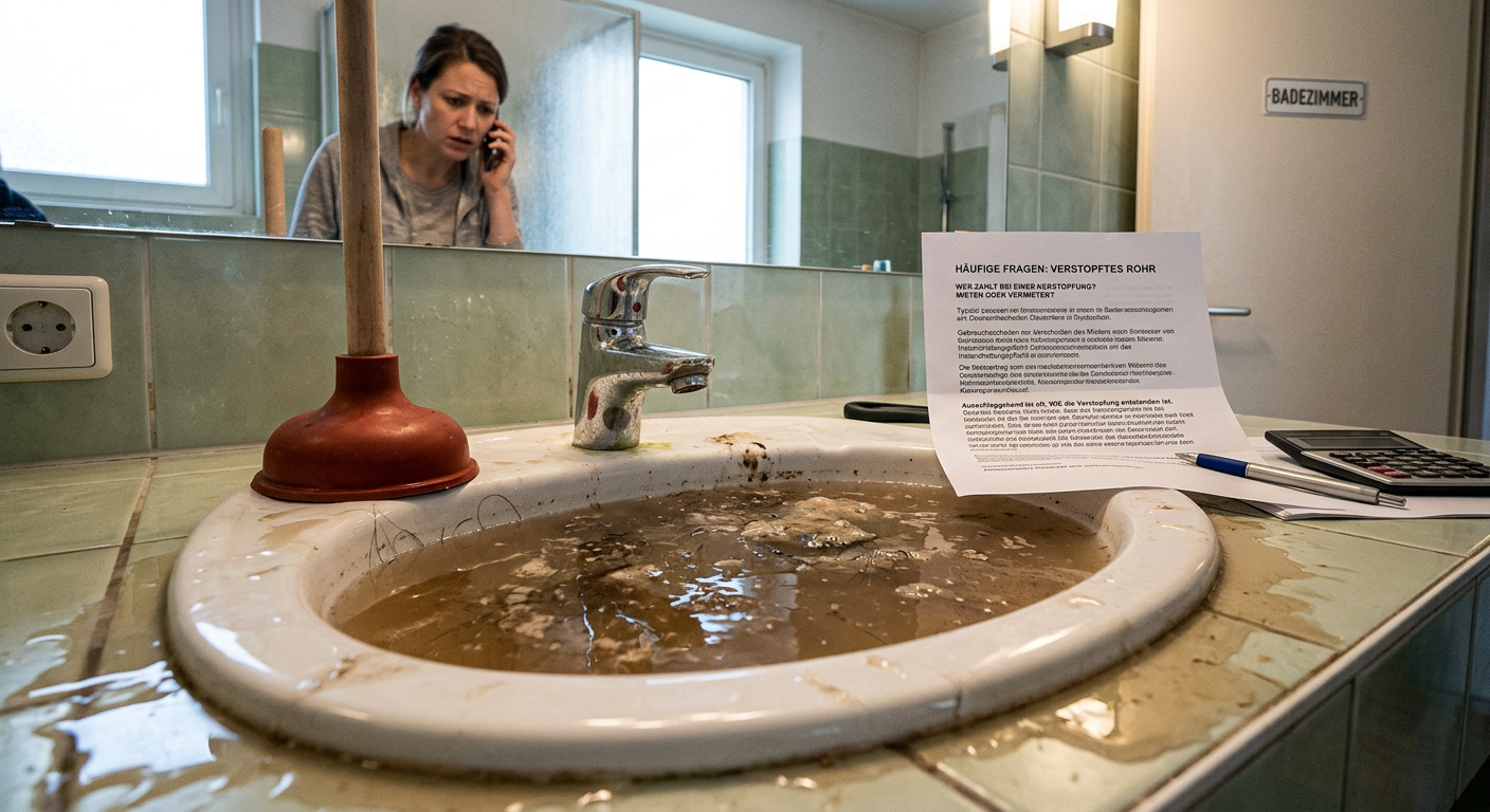 rohr verstopft mieter oder vermieter