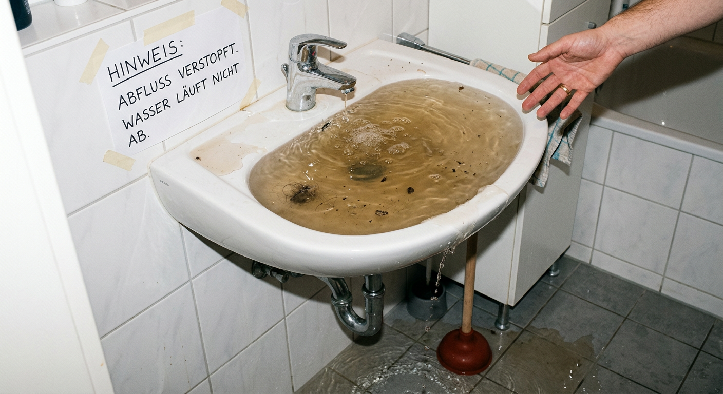 rohr verstopft wasser kommt hoch