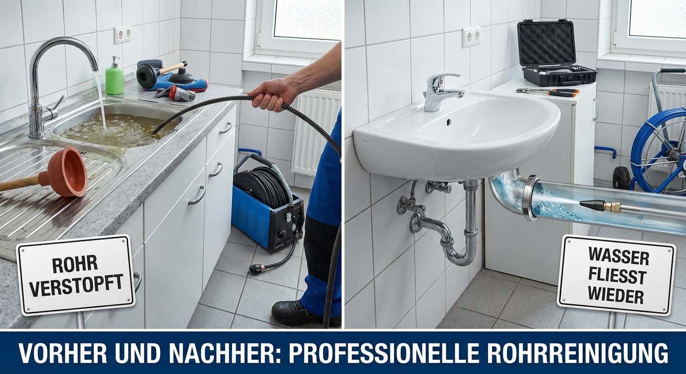 rohr verstopft wasser kommt hoch