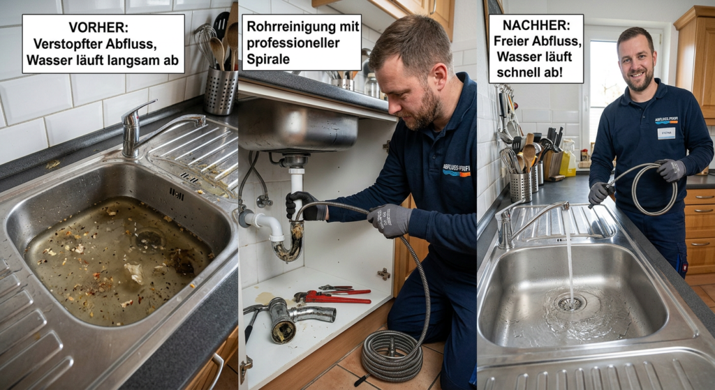 Typische Fälle, wenn das Rohr verstopft ist und Wasser langsam abläuft: Ursachen & Aufwand