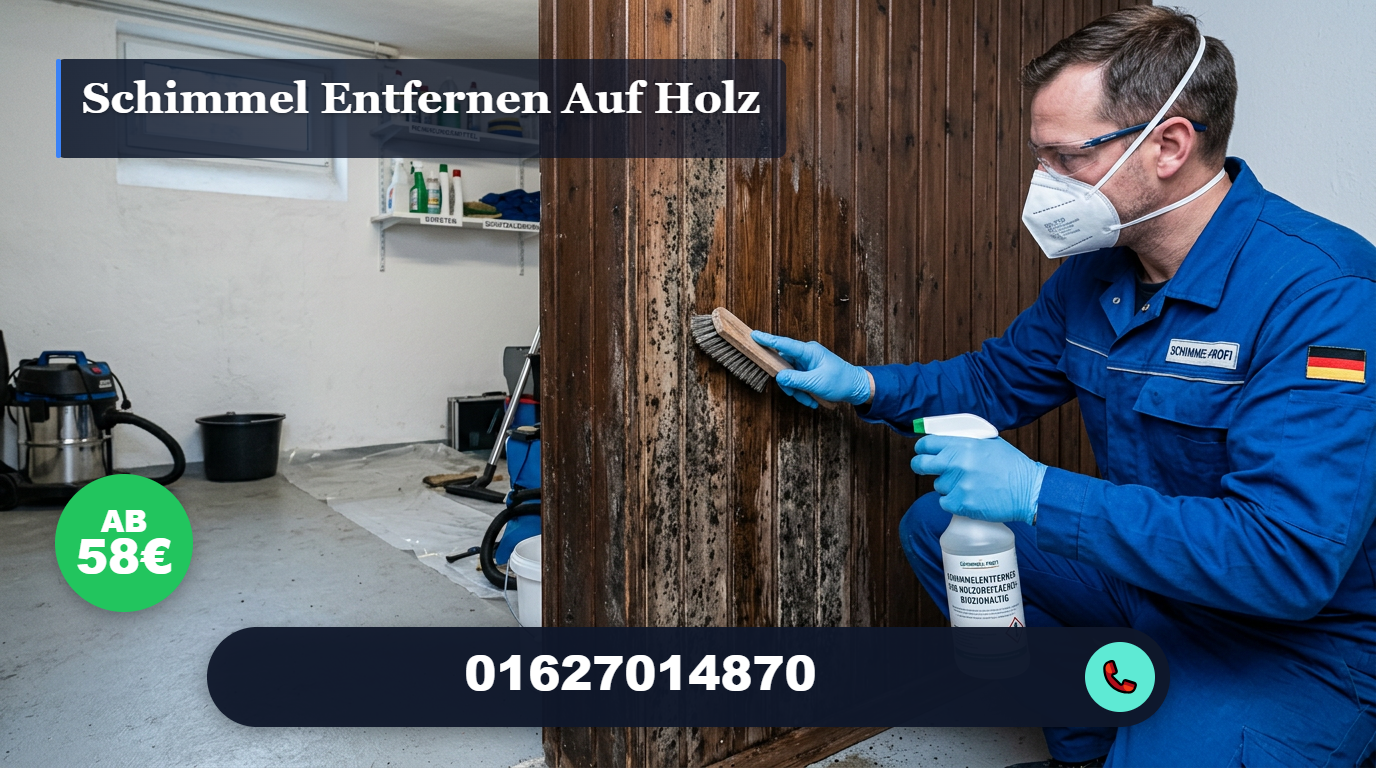 schimmel entfernen auf holz