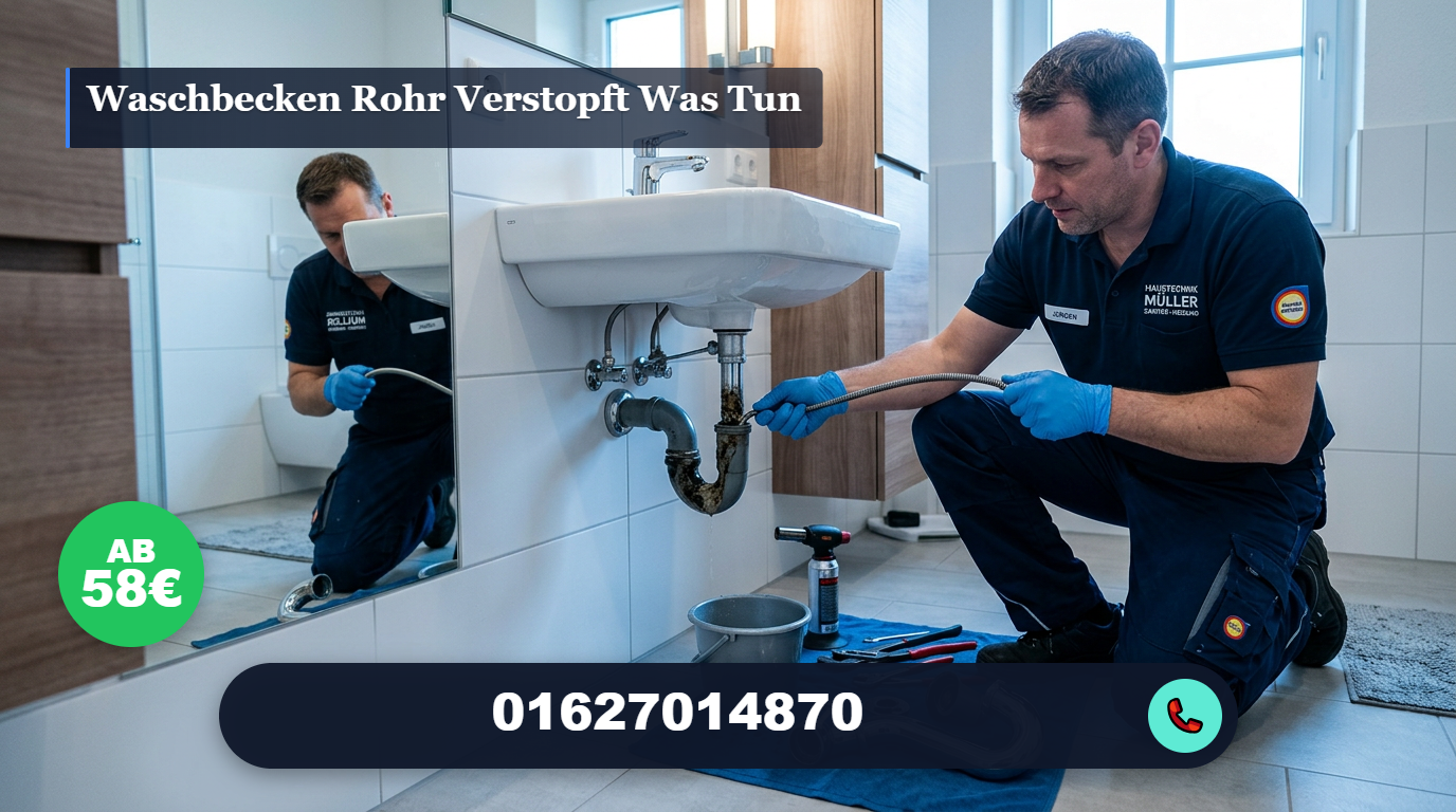 waschbecken rohr verstopft was tun
