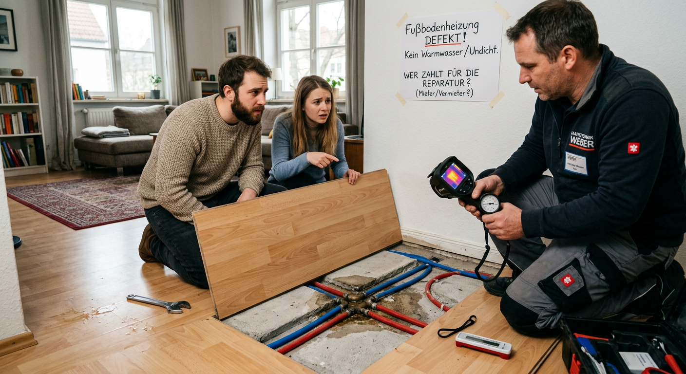 fußbodenheizung defekt wer zahlt