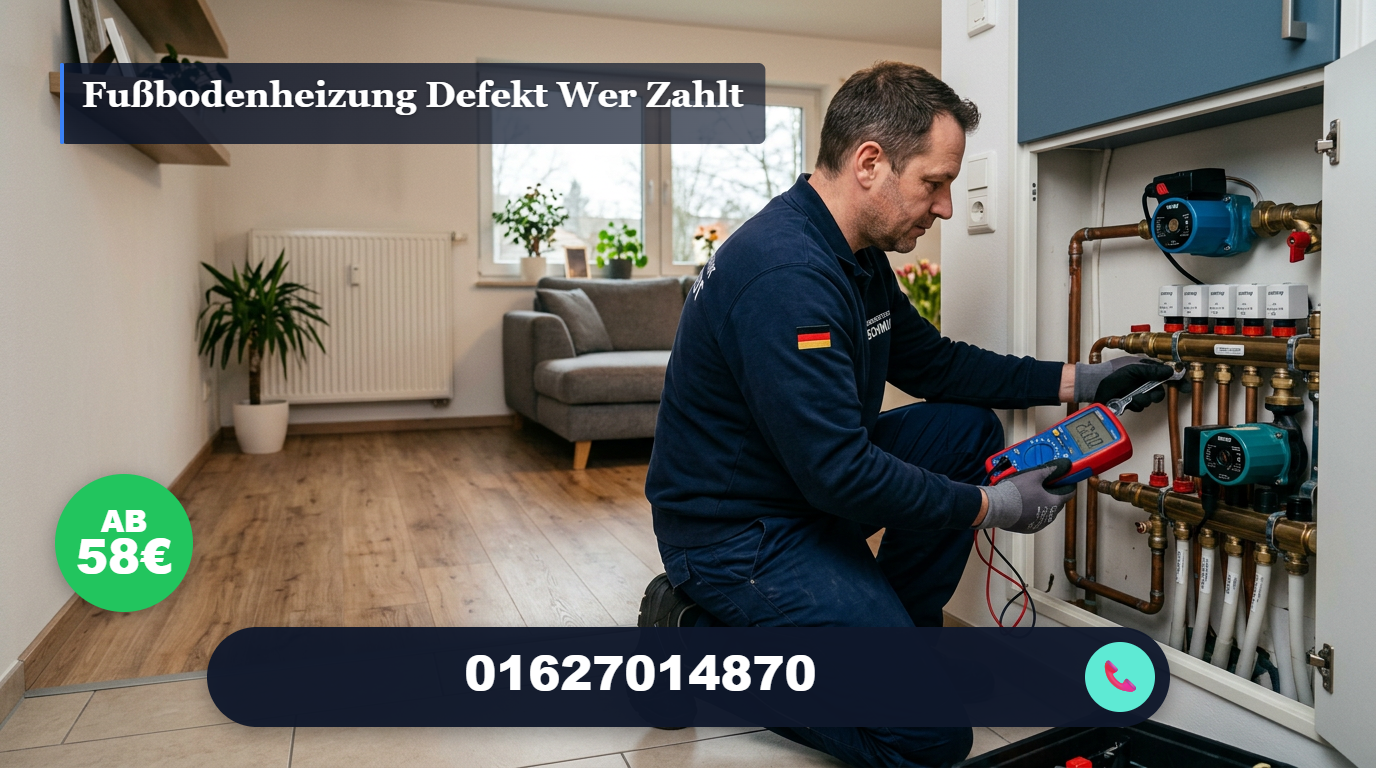 fußbodenheizung defekt wer zahlt