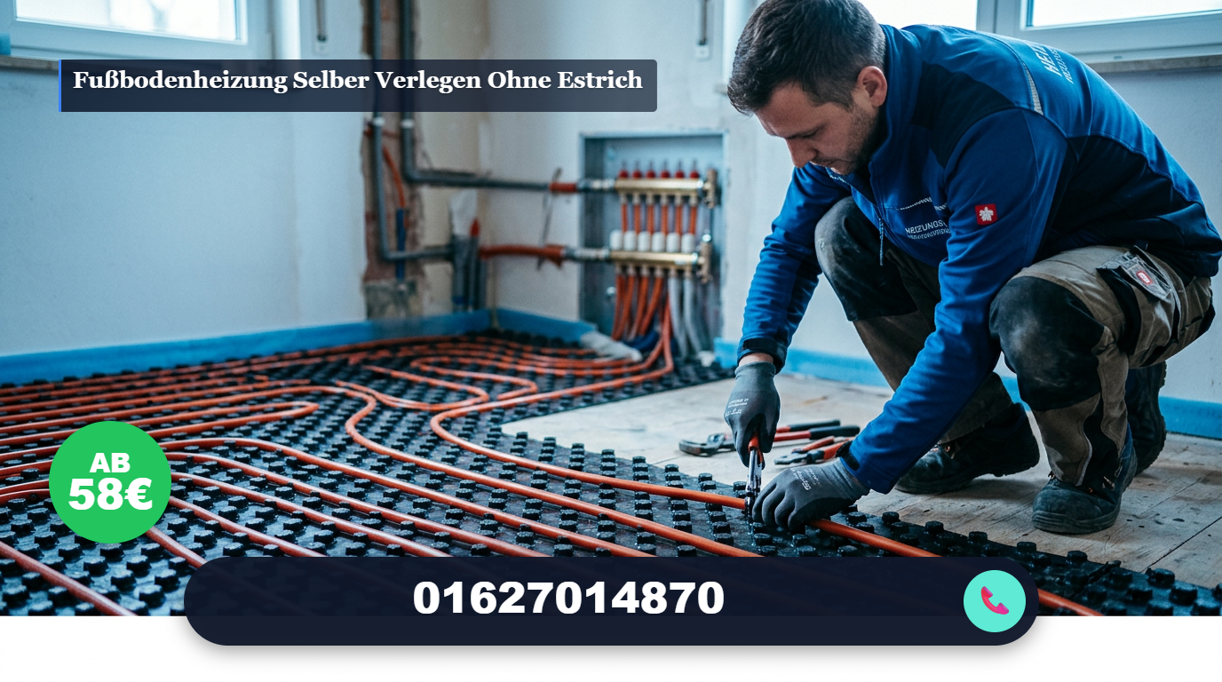 fußbodenheizung selber verlegen ohne estrich