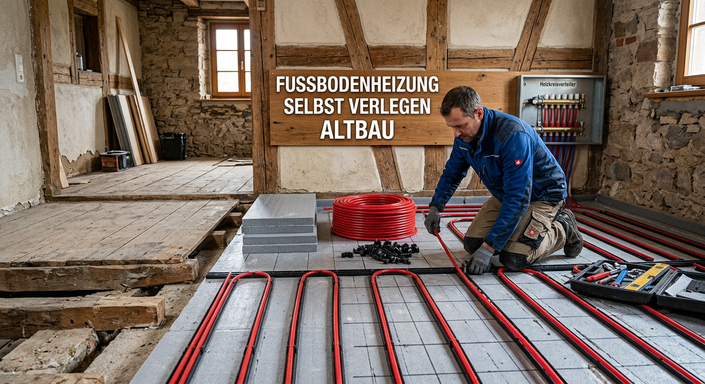 fußbodenheizung selbst verlegen altbau