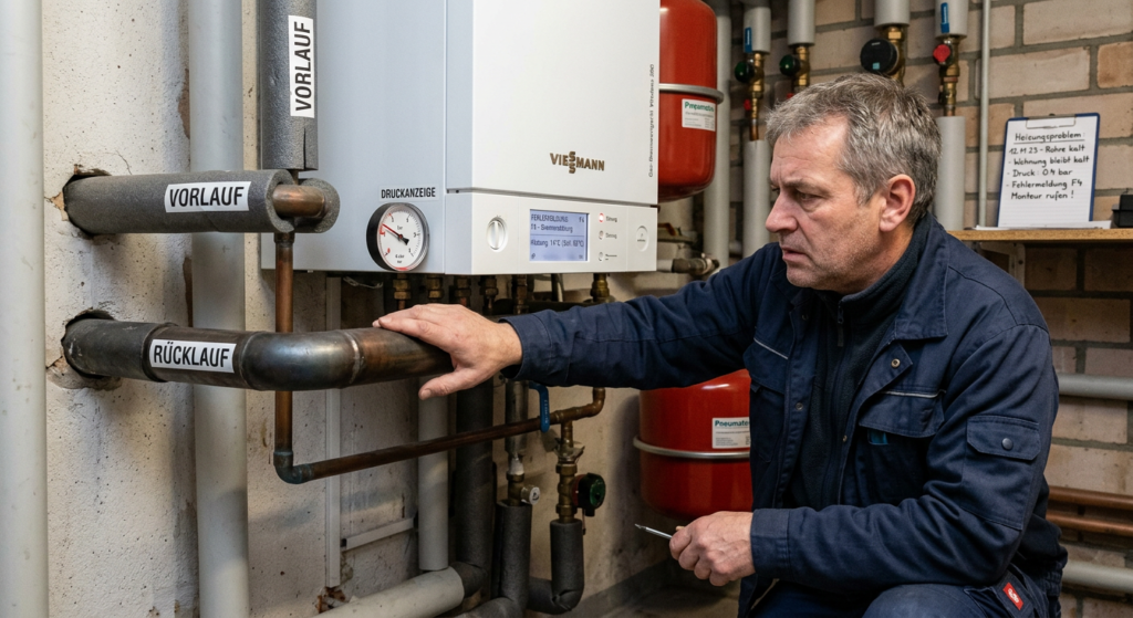 Heizkörper und Rohre werden nicht warm