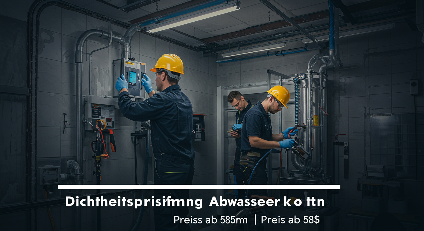 dichtheitsprüfung abwasser kosten