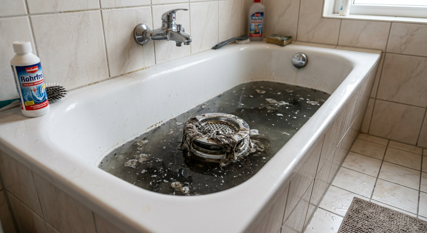 rohr verstopft badewanne