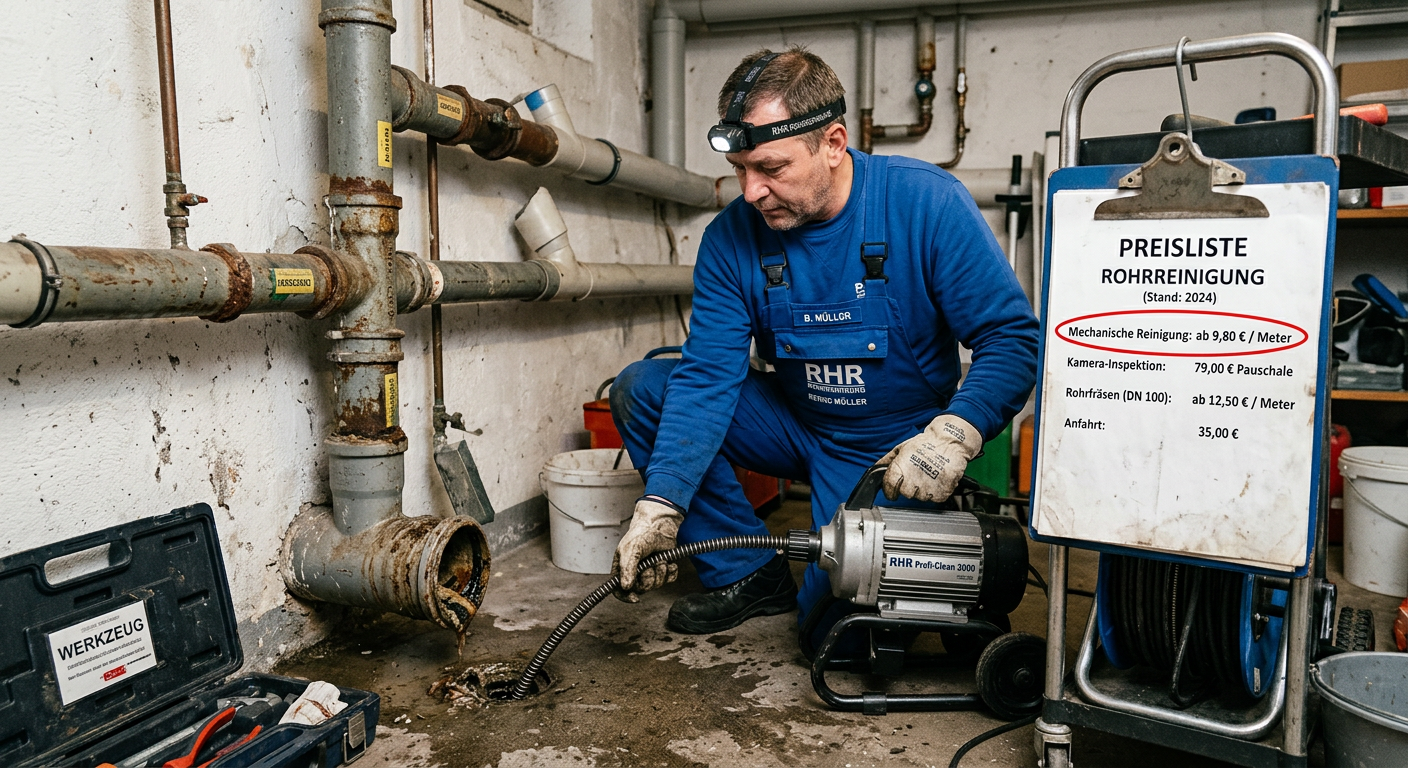 rohrreinigung preise pro meter