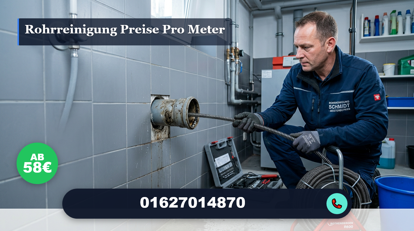 rohrreinigung preise pro meter