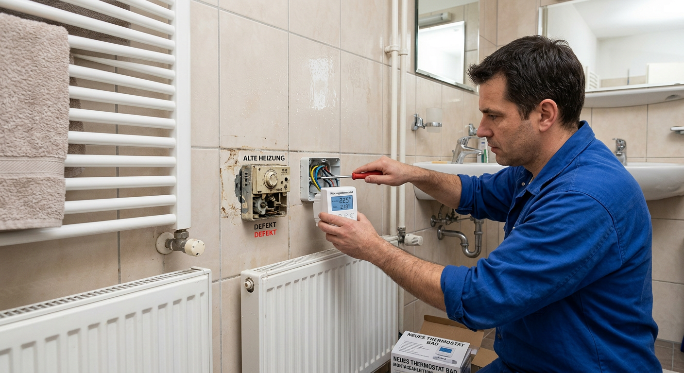 thermostat wechseln bad