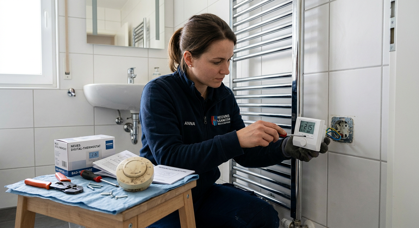thermostat wechseln bad