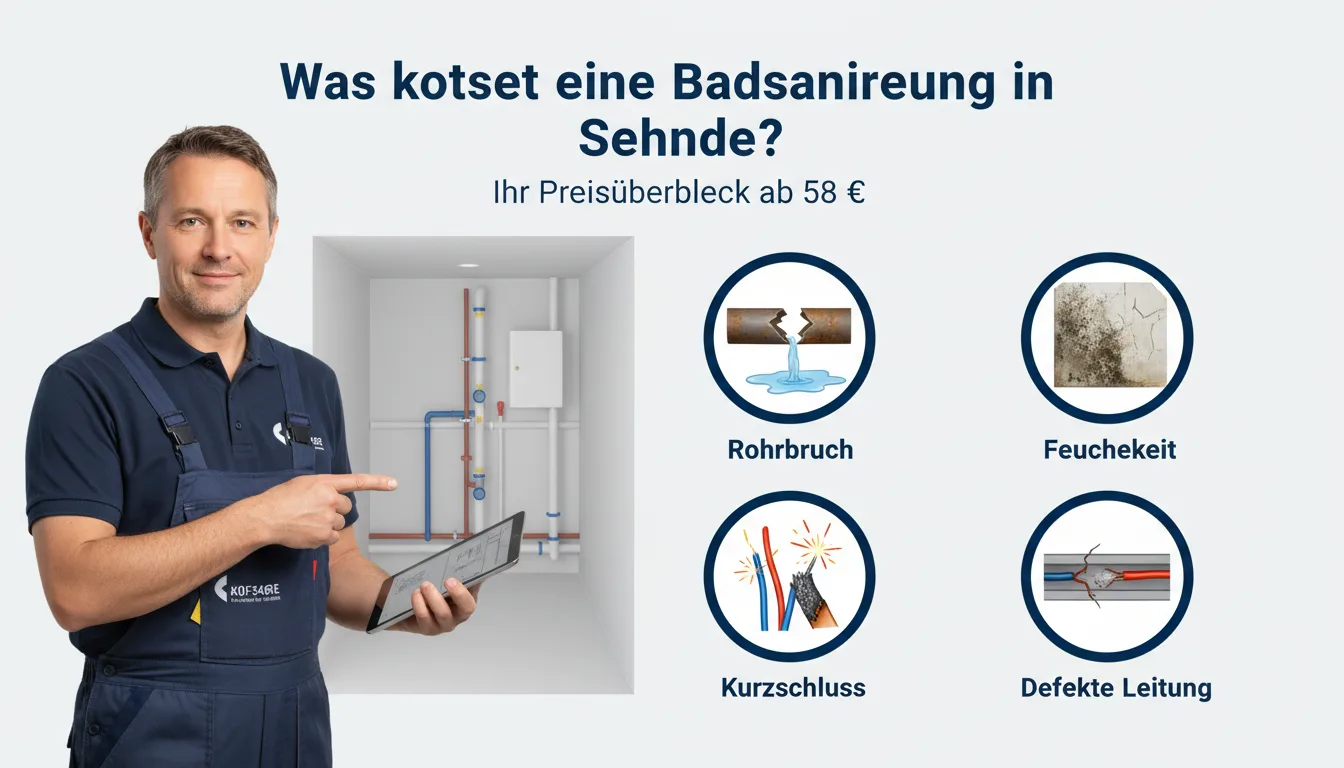 badsanierung sehnde – Problem