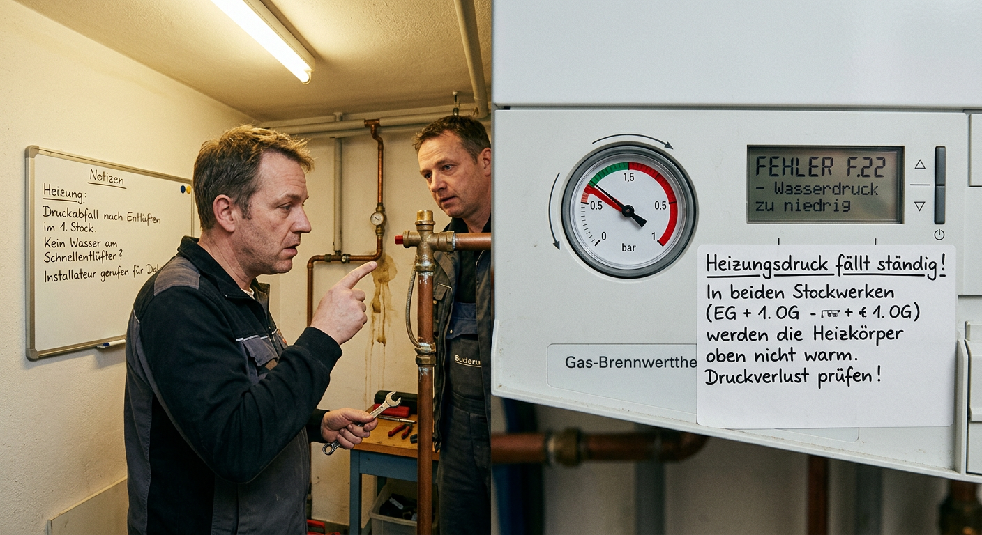 heizung druck 2 stockwerke heizung druck 2 stockwerke