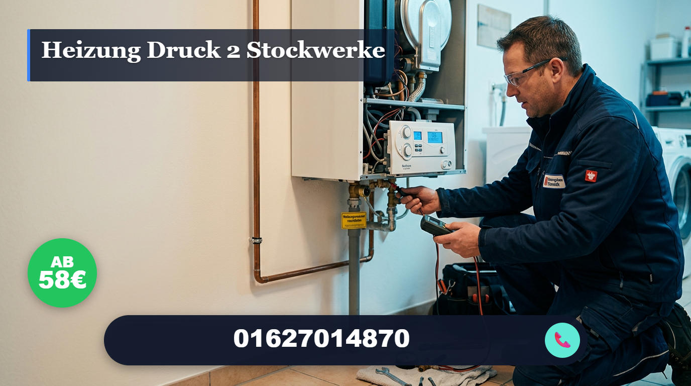 heizung druck 2 stockwerke