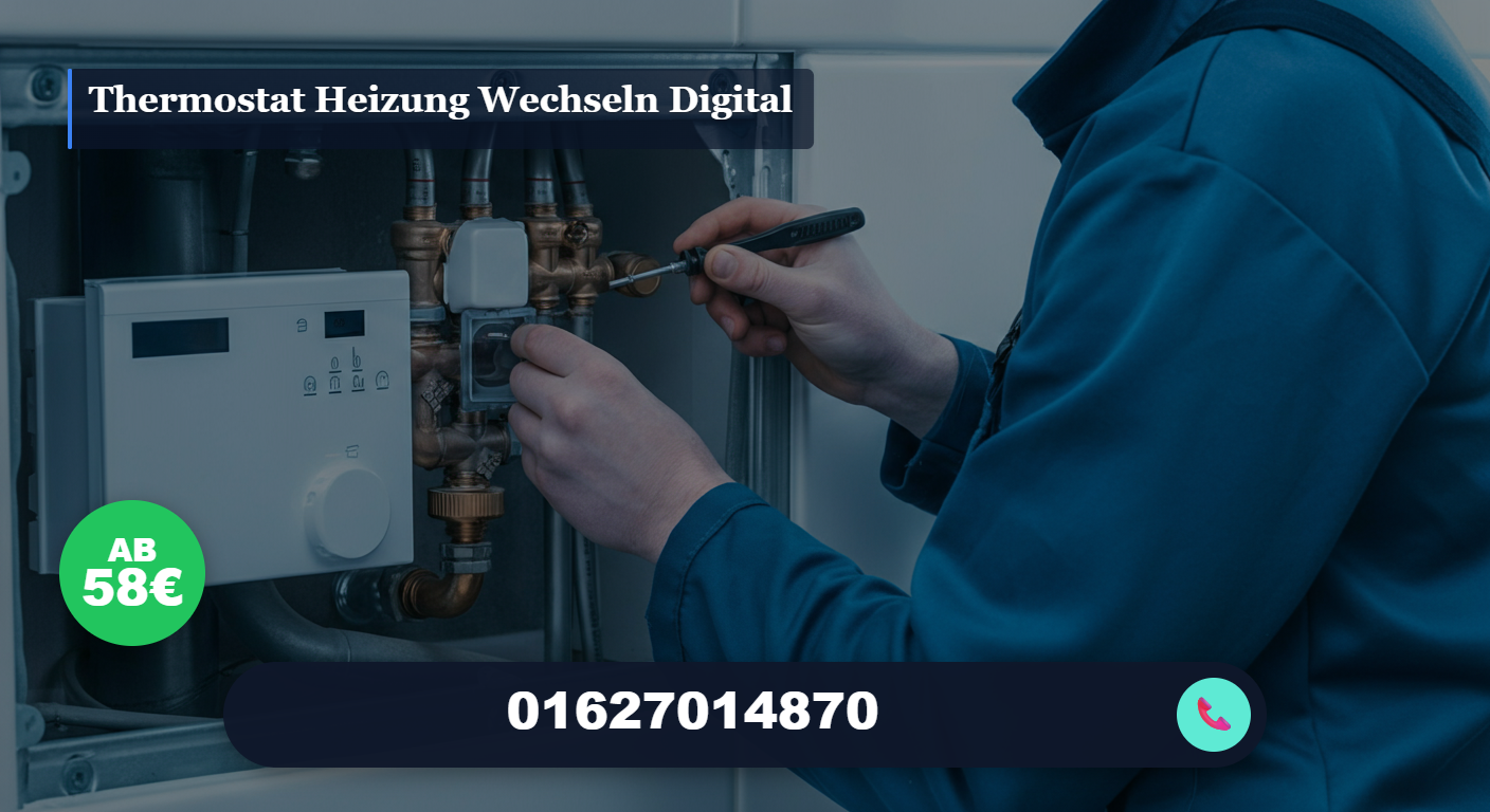 thermostat heizung wechseln digital