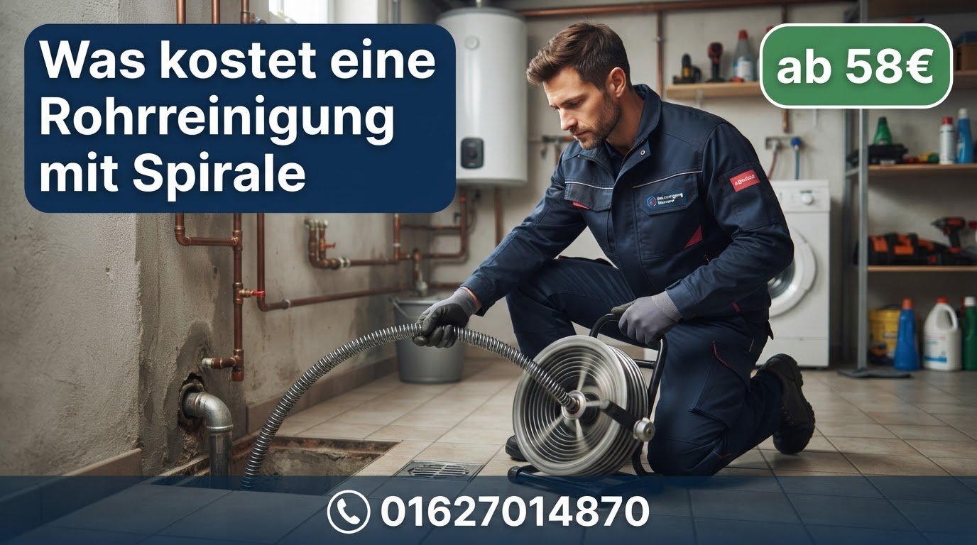 Was kostet eine Rohrreinigung mit Spirale