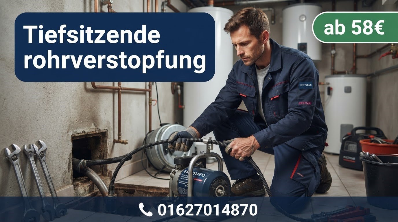 tiefsitzende rohrverstopfung
