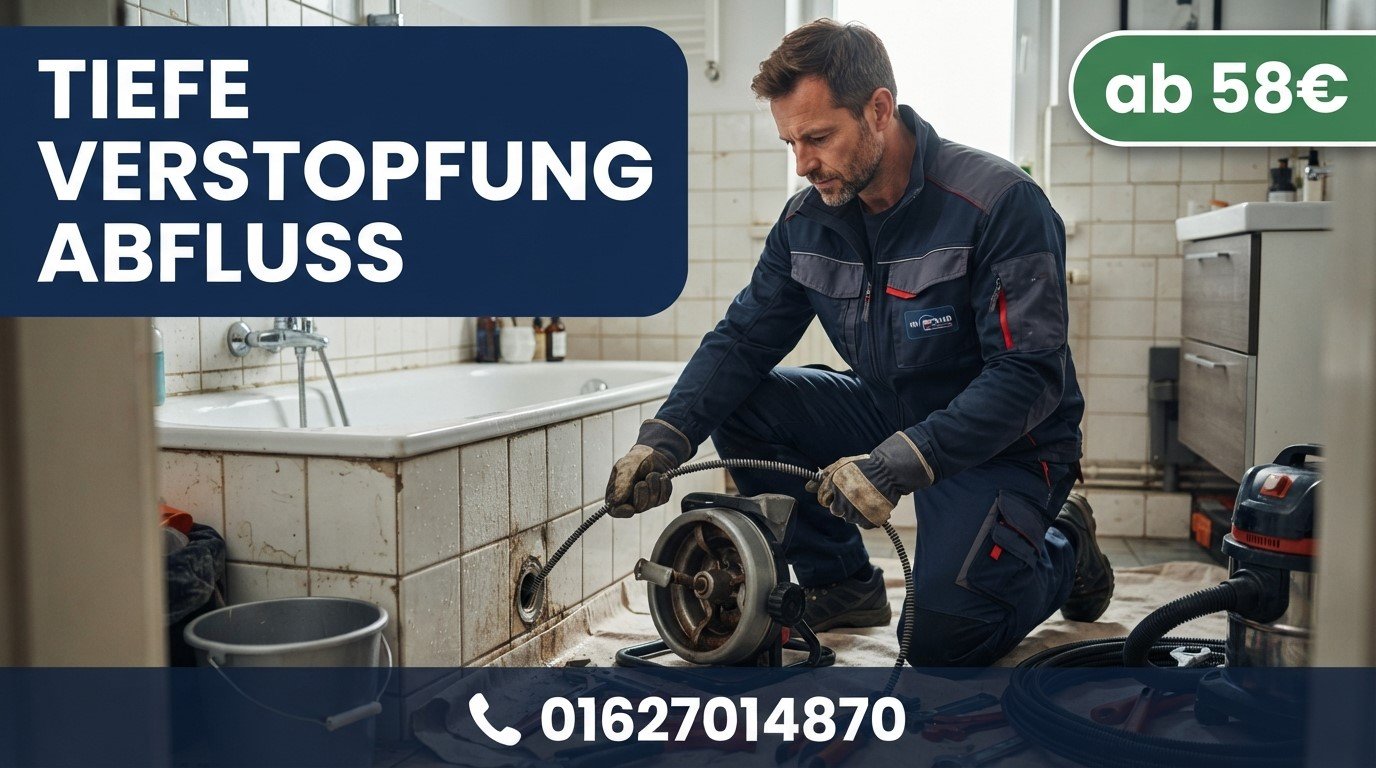 tiefe verstopfung abfluss